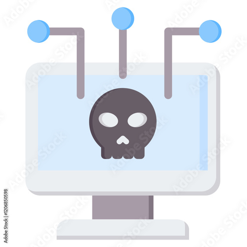 Cybercrime Flat Icon