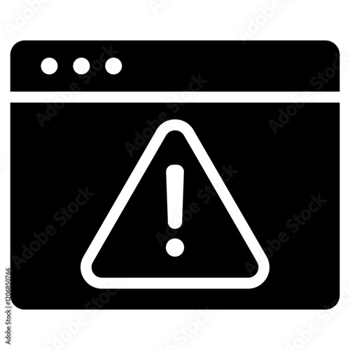 Adware Glyph Icon
