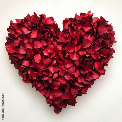 Wallpaper Mural Red rose petals arranged in heart shape. (1) Torontodigital.ca