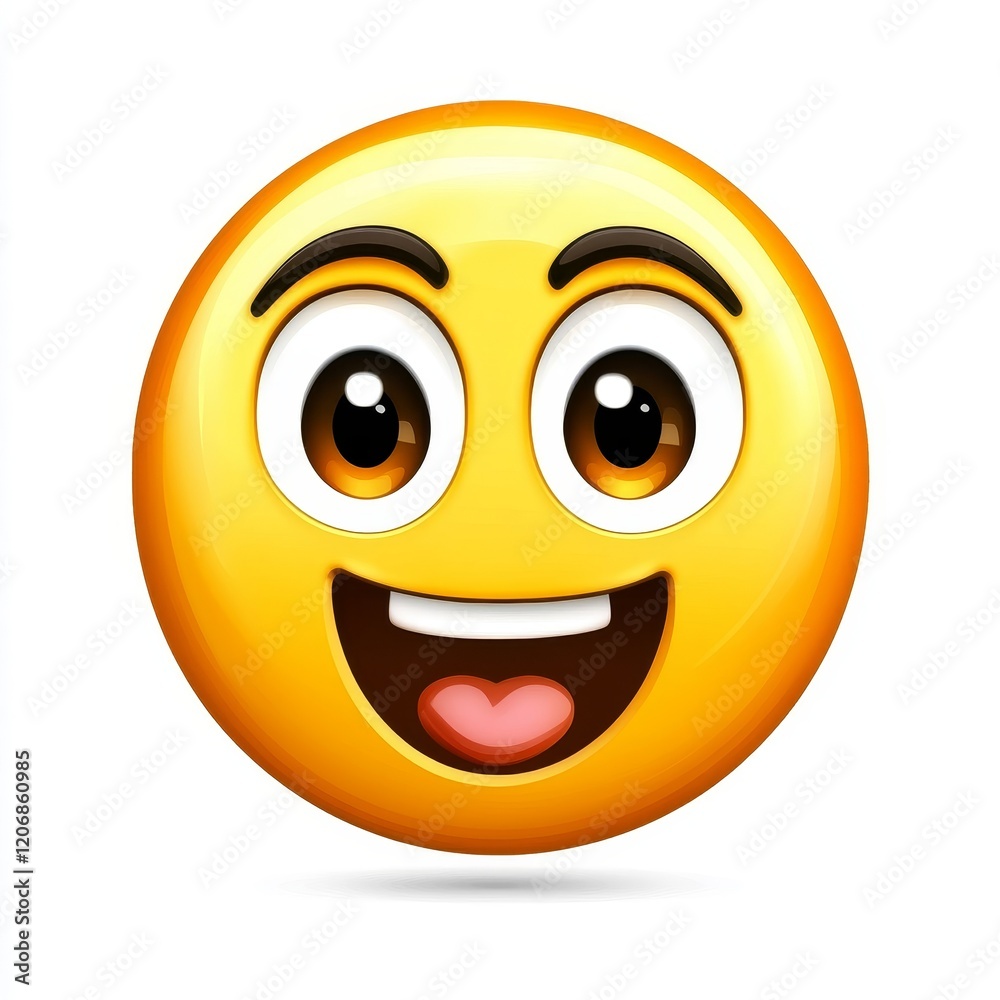 Bright and Cheerful Smiley Face Emoji with Joyful Expression Ideal for Digital Communication and Social Media Engagement in Various Contexts Bright and Cheerful Smiley Face Emoji with Joyful Expression Ideal for Digital Communication and Social Media Engagement in Various Contexts