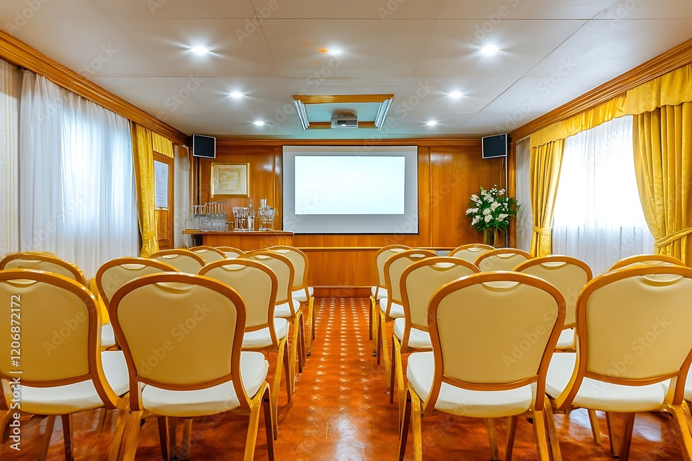 Elegant Conference Room with Comfortable Chairs