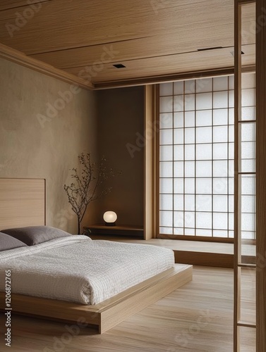 Serene Minimalist Bedroom Design With Wooden Accents