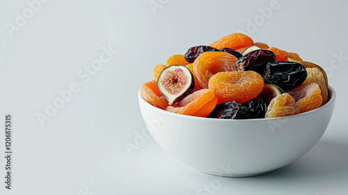 a bowl  full of mixed dried fruits 