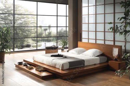 Modern Wooden Platform Bed ...