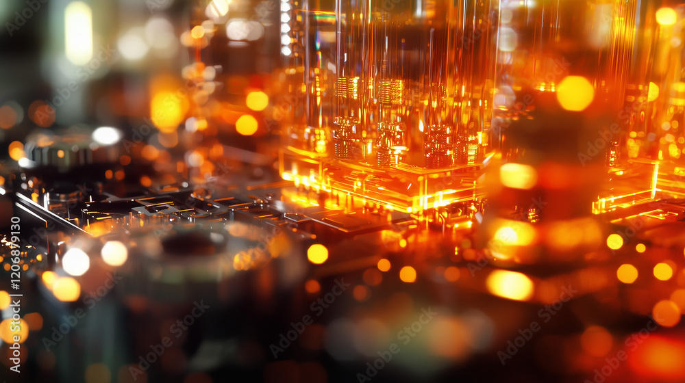 A quantum time crystal, showcasing its unique particle structure that repeats over time in an intricately detailed environment, emphasizing quantum mechanics.