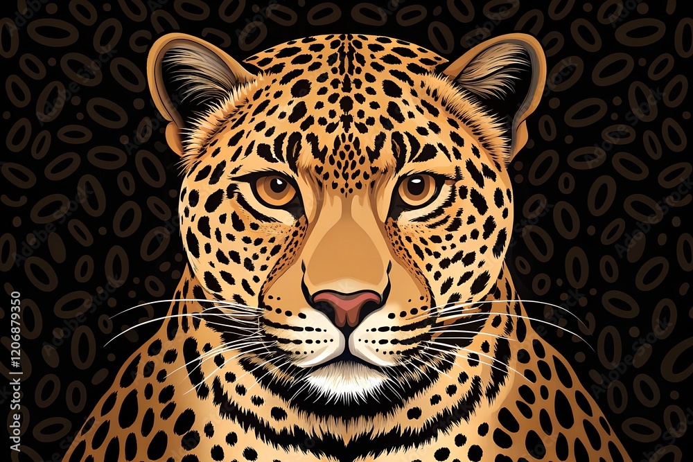 Obraz premium leopard animal illustration