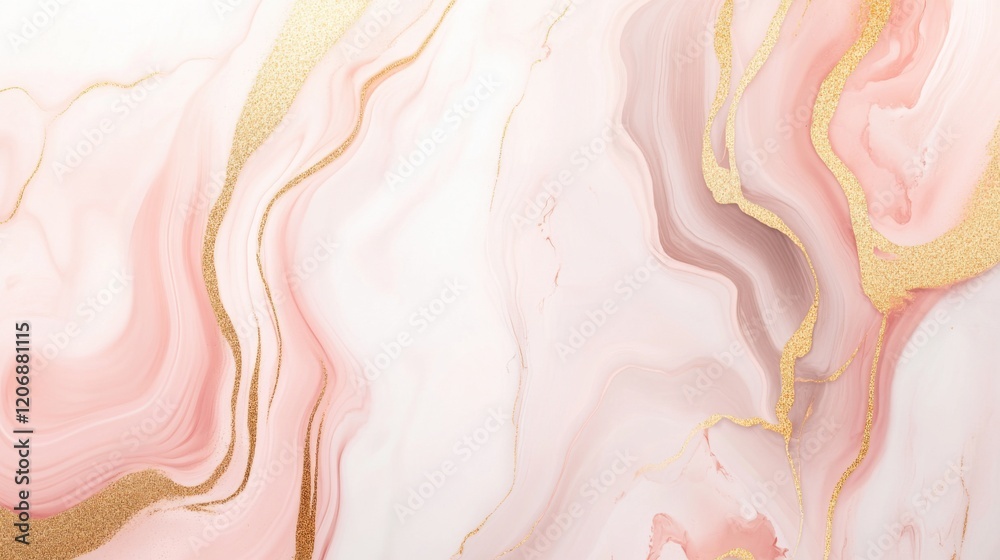 Elegant Abstract Marble Background with Fluid Motion in Soft Pink and Gold Tones, Perfect for Elegant Designs, Weddings, and Modern Aesthetics Elegant Abstract Marble Background with Fluid Motion in Soft Pink and Gold Tones, Perfect for Elegant Designs, Weddings, and Modern Aesthetics