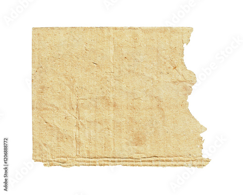 Aged Torn Vintage Paper Texture Isolated PNG