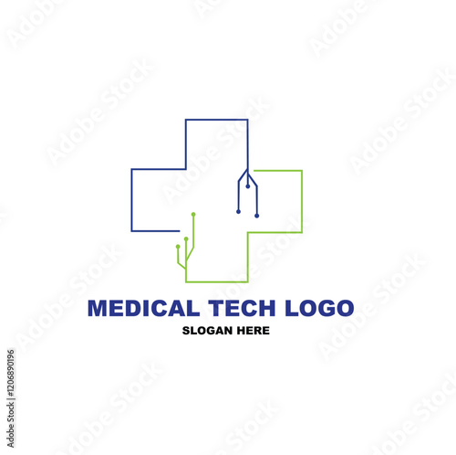 Medical Tech Logo Remplate