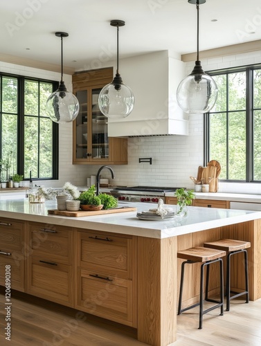 Modern Farmhouse Kitchen Is...