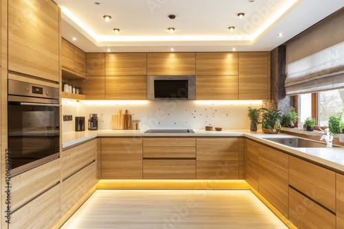 Modern Light Wood Kitchen Interior Design