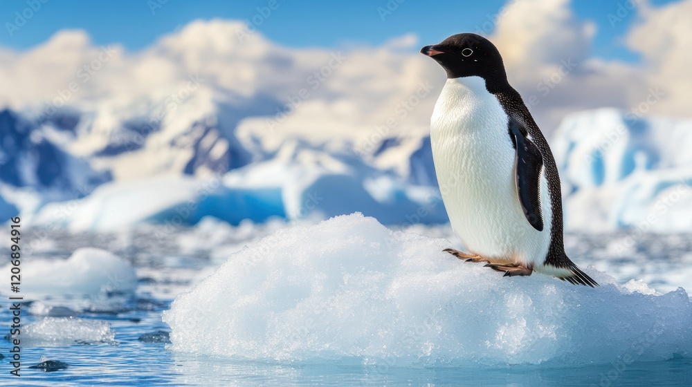 Fototapeta premium Adelie Penguin on Iceberg