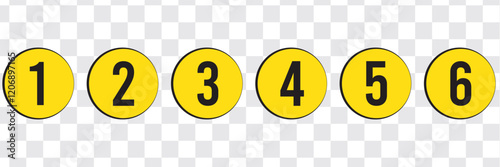 Set of numbers . Number circles set1 to 10 . Set of Round 1-10 numbers icon for education . Vector illustration