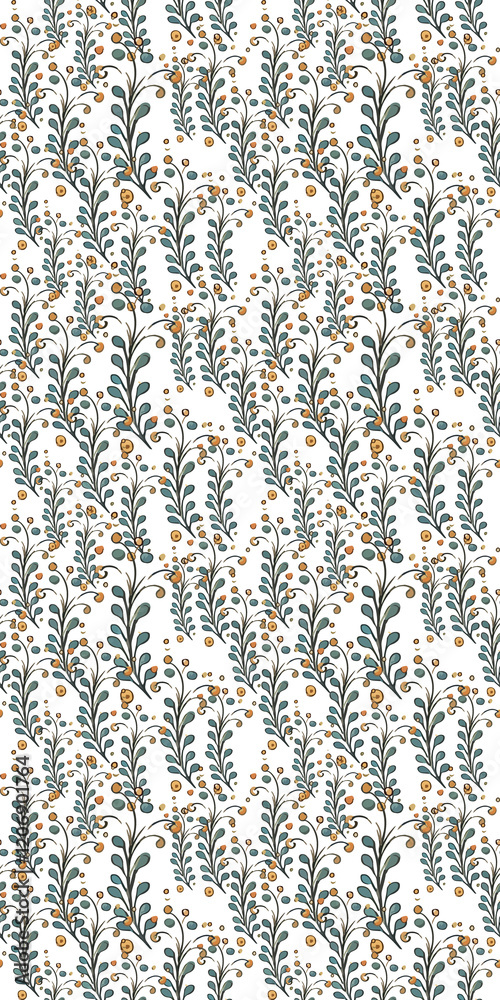 Fototapeta premium Seamless pattern with flowers