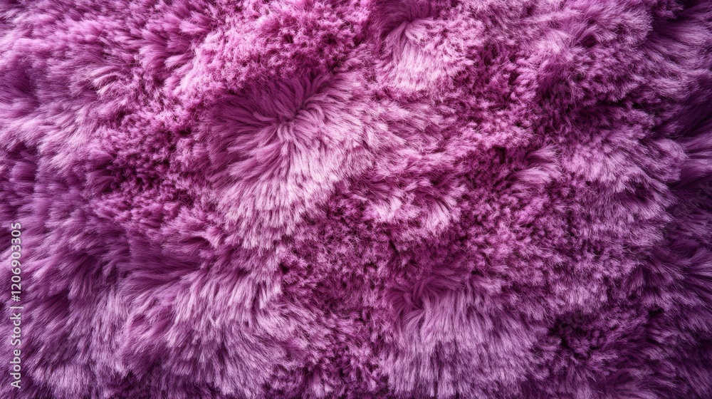 Fototapeta premium Soft and fluffy texture of vibrant purple fabric adds warmth and comfort to any space