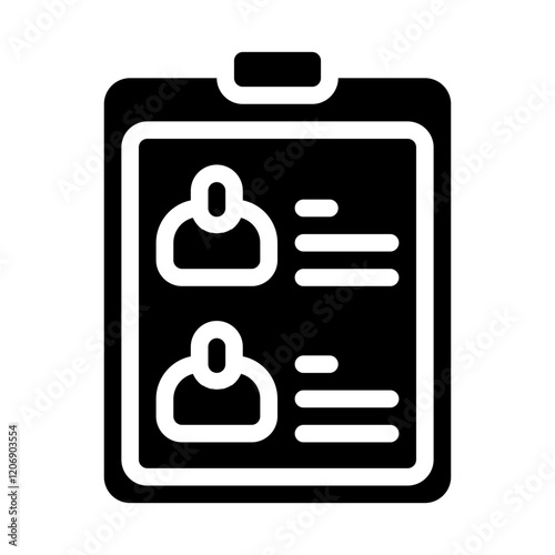 Candidate Selection Solid Icon