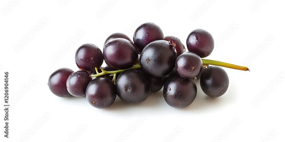 Fototapeta premium a bunch of black grapes