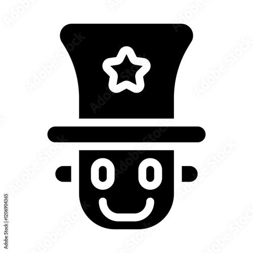 Circus Ringmaster Solid Icon