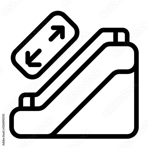 Escalator Line Icon