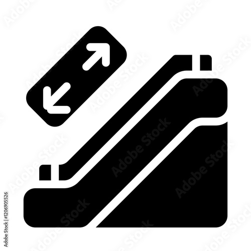 Escalator Solid Icon