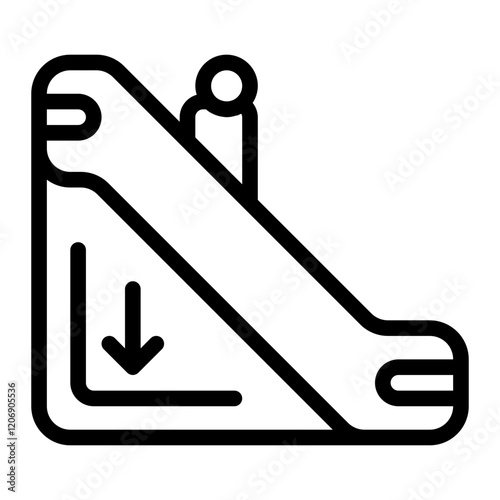 Escalator Line Icon