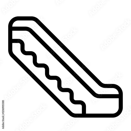 Escalator Line Icon