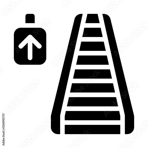 Escalator Solid Icon