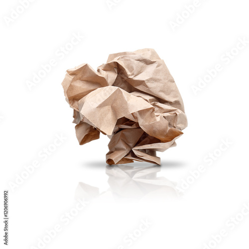 crumpled wrapping paper