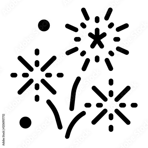 Fireworks Solid Icon