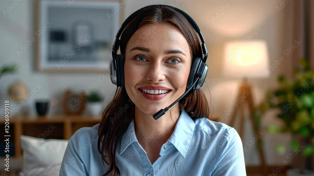 The Woman with Headset The Woman with Headset