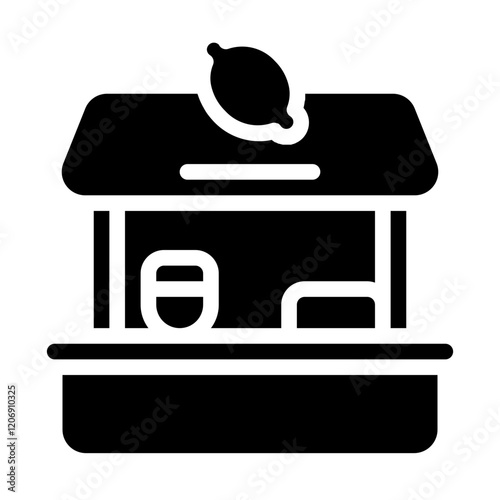 Lemonade Stand Solid Icon