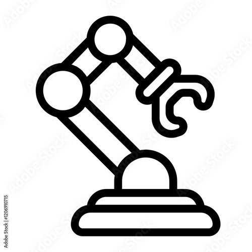 Mechanical Arms Robot Line Icon