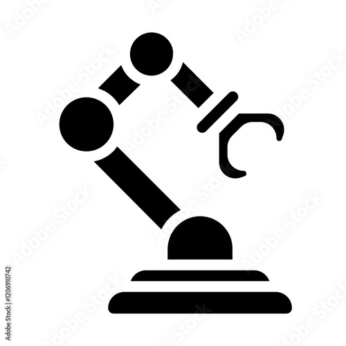 Mechanical Arms Robot Solid Icon