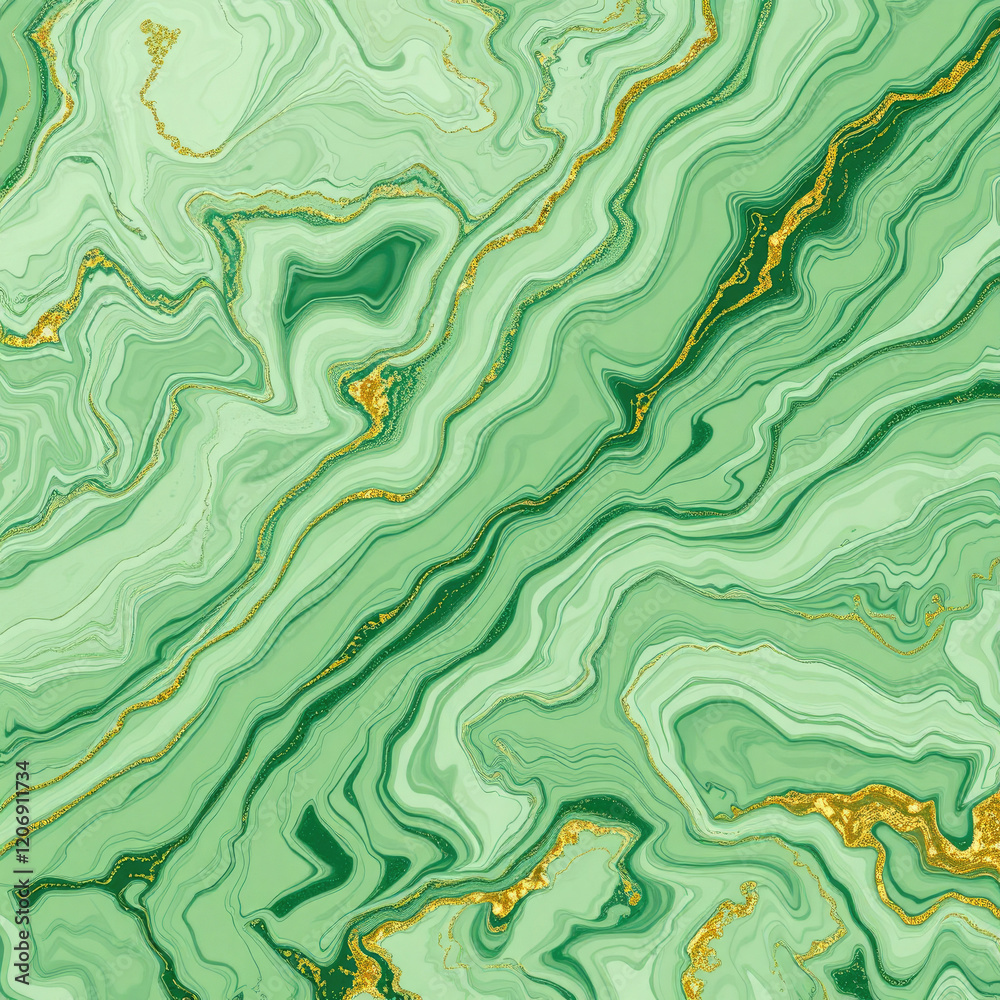 Abstract Marble Pattern with Green White and Gold Background, eco friendly, decorative art Abstract Marble Pattern with Green White and Gold Background, eco friendly, decorative art