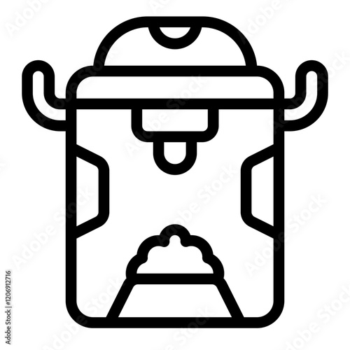 Smart Feeder Line Icon