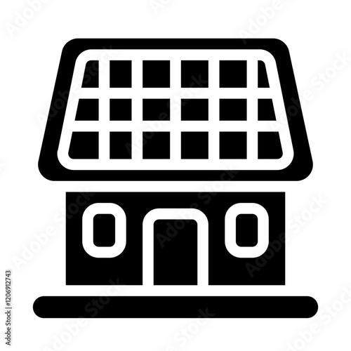 Smart Barn Solid Icon