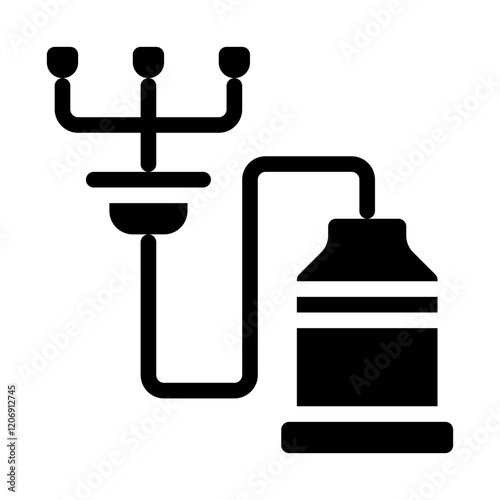 Smart Milking Solid Icon