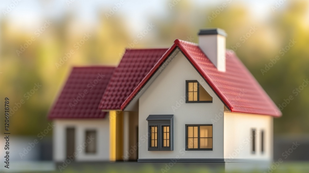 Model house with coins symbolizing real estate investment Model house with coins symbolizing real estate investment