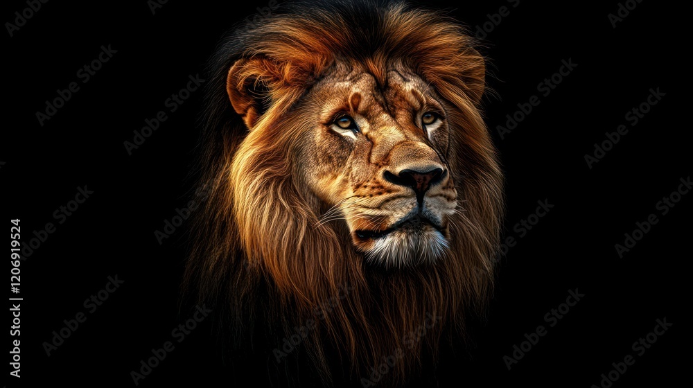 Fototapeta premium Majestic Lion Portrait