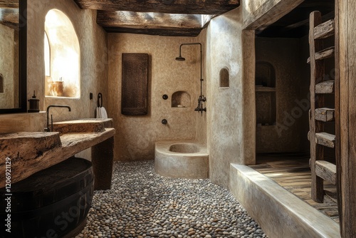 Rustic Bathroom Design Feat...