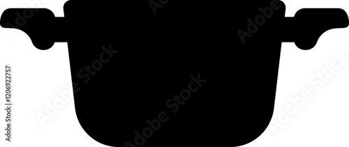 Pot Cooking Silhouette Vector Element
