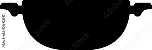 Pot Cooking Silhouette Vector Element