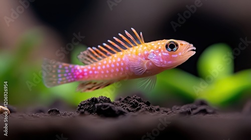 Colorful fish swimming in a vibrant aquarium.