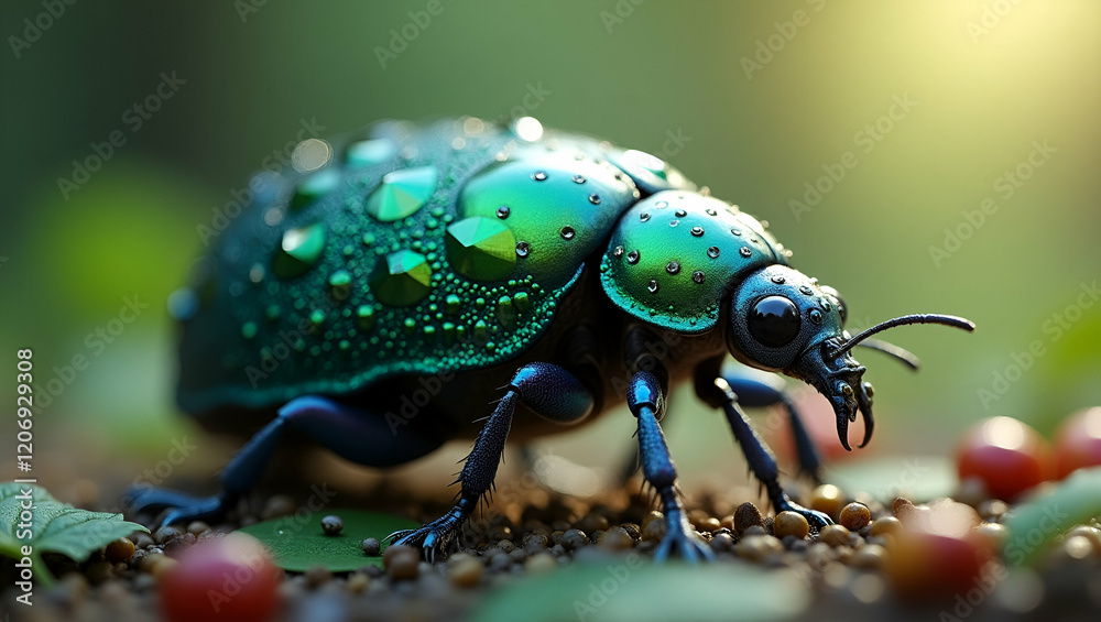beautiful beetle eating fruits ai beautiful beetle eating fruits ai