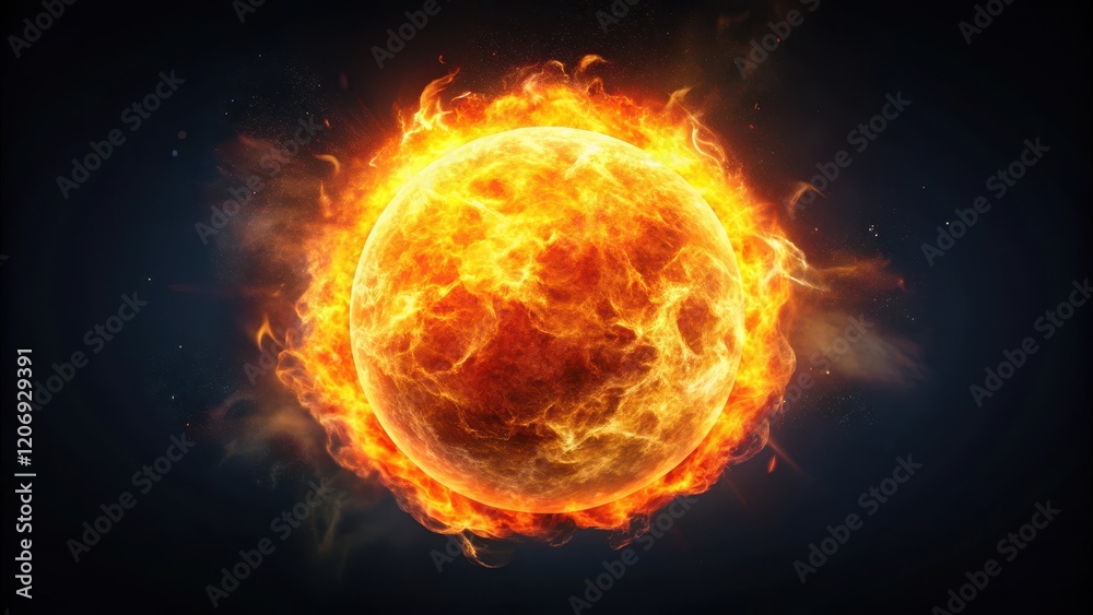 Fire ball burning rising on alpha background, vibrant, fire,  vibrant,fire, radiant, kinetic energy, flames