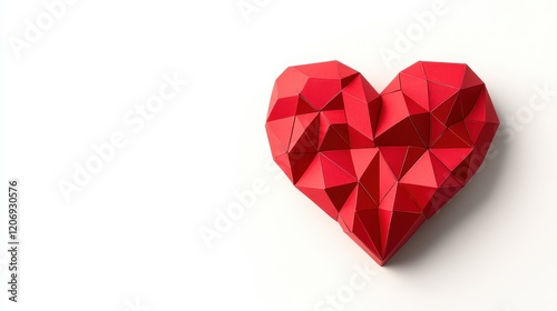 Stylized red heart symbol of love and affection.