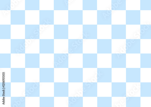 Blue and white checkered background Space for selling products, backdrop, wallpaper, background, text. Vintage style background. Vector illustration.