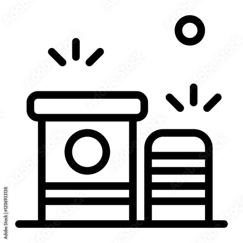 Apiary Line Icon