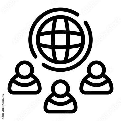Globalization Line Icon