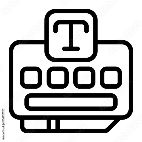 Keyboard Line Icon